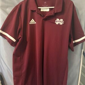 Adidas Maroon Polo Shirt